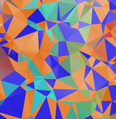 Colorful polygon background or frame. Abstract Rectangle Geometrical Background. Geometric design for business presentations or web