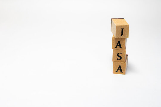 木ブロック　単語　言葉　インドネシア語　JASA