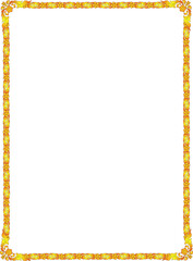 yellow frame for text
