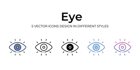 eye icons set vector illustration. vector stock,
