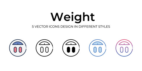 weight icons set vector illustration. vector stock,