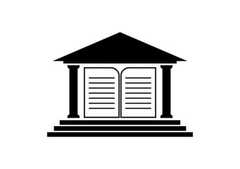 library icon on white background 