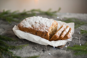 Delicious fresh pastries on the table
