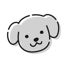 シンプルな犬のイラスト