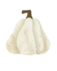 Watercolor pumpkin illustration 