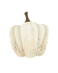 Watercolor pumpkin illustration 