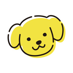 シンプルな犬のイラスト