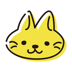 シンプルな猫のイラスト