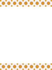 Obraz premium yellow flowers frame