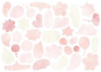 色々な形の吹き出しセット