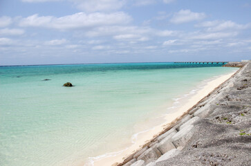 南の透き通った海　沖縄
