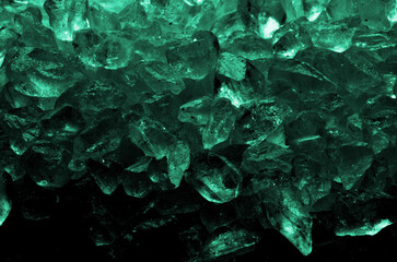 underground precious stones and minerals close-up