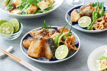 ぶりの竜田揚げ