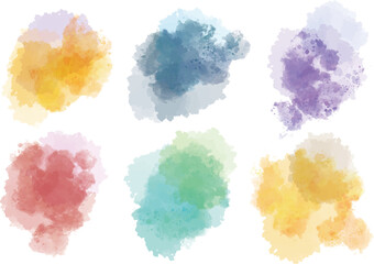 水彩のフレーム素材