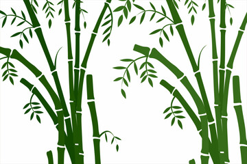 Bamboo Wall Decorating Art, Bamboo Painting for decoration, Bamboo Vector Art