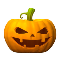 3d render of Halloween Pumpkin isolated