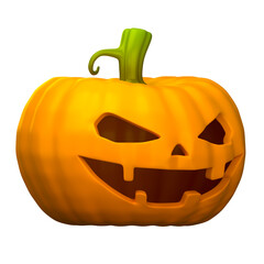 3d render of Halloween Pumpkin isolated