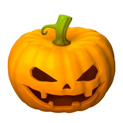 3d render of Halloween Pumpkin isolated