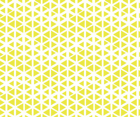 Abstract geometric pattern. A seamless vector background. White and yellow ornament. Graphic modern pattern. Simple lattice graphic design