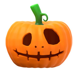 3d render of Halloween Pumpkin isolated