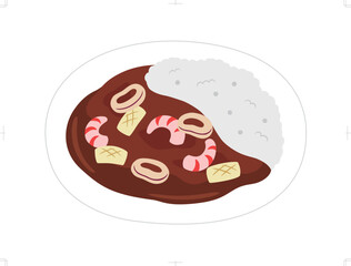 シーフードカレー