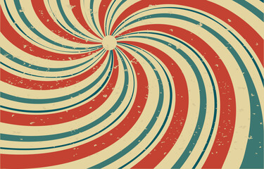 Twirl Twisted Spiral Retro Classic Flat Background