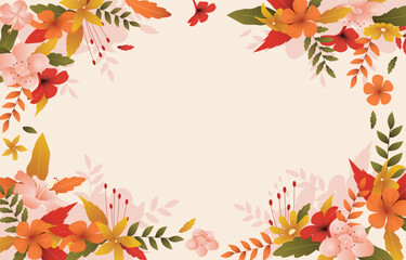Beautiful Fall Floral Flower Summer Spring Background