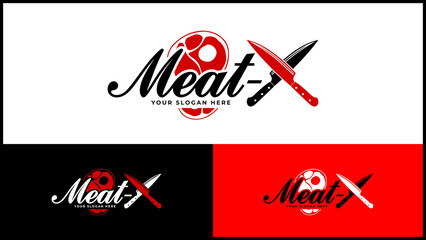 Meat X Logo Design