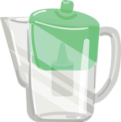Osmosis filter icon cartoon vector. Water purification. Filtration system