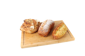 bread isolated on white background 