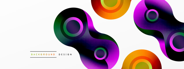 Circle geometric background. Abstract modern backdrop. Vector Illustration For Wallpaper, Banner, Background, Card, Book Illustration, landing page