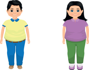 fat boys and girls of the same age
