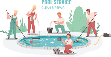 Clean And Repair Pool