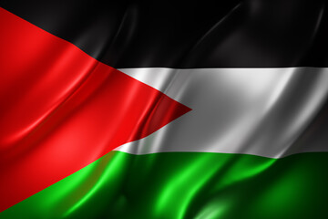 Obraz premium Palestine 3d flag