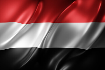 Yemen 3d flag - 530985934