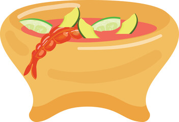 Chili con carne icon cartoon vector. Mexican food. Dinner sauce