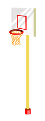 basketball hoop .Basketball basket. Hand drawn sketch illustration.