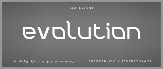 Modern elegant alphabet with urban style template