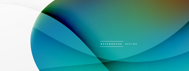 Fluid color abstract background. Liquid gradients, wave pattern. Trendy techno business template for wallpaper, banner, background or landing