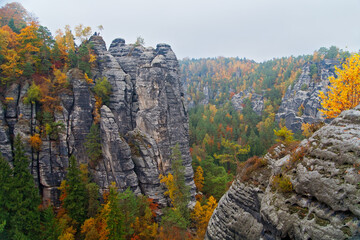 Herbst in der Sächsischen Schweiz, Deutschland