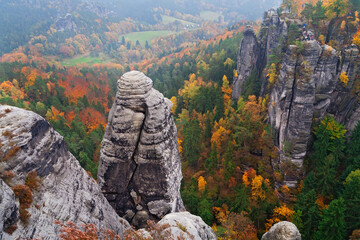 Herbst in der Sächsischen Schweiz, Deutschland
