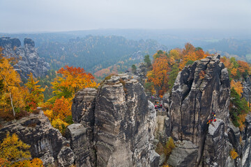 Herbst in der Sächsischen Schweiz, Deutschland