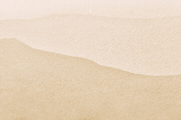 Abstract art background light beige and brown colors. Watercolor painting with sand wavy gradient.