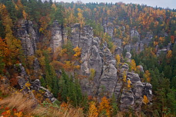 Herbst in der Sächsischen Schweiz, Deutschland