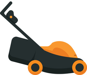 Lawn mower icon cartoon vector. Garden tool. Farm equipment