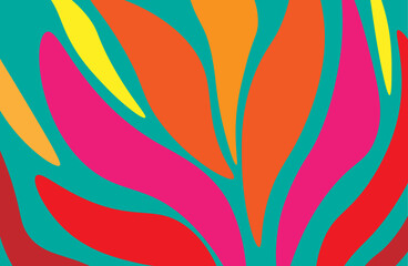Obraz premium Abstract colorful tropical plants.