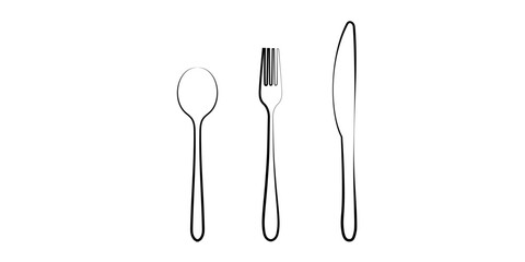 Fork, spoon and knife 3