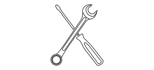 screwdriver and wrench