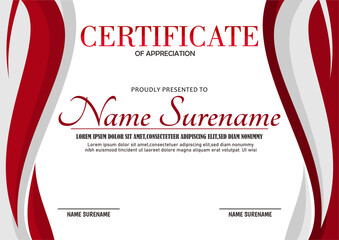 Modern employee of the month certificate	