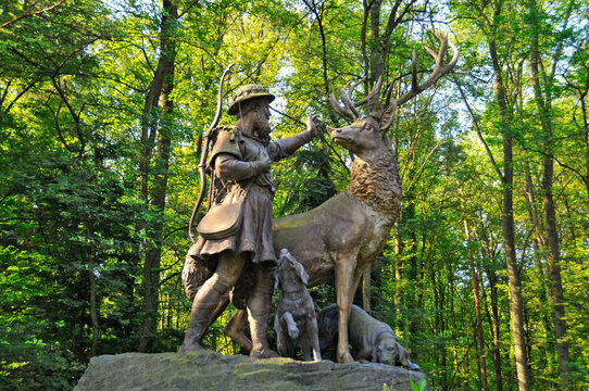 Statue of Saint Hubert, Promnice, Silesian Voivodeship, Poland